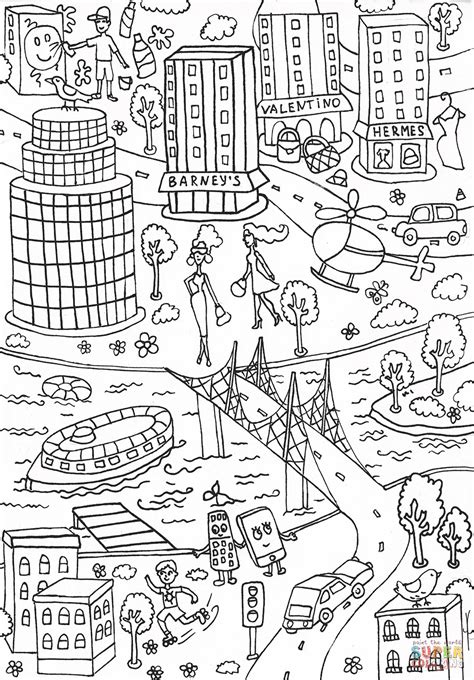 To download our free coloring pages, click on the house symbol you'd like to color. Lipstick Building coloring page | Free Printable Coloring ...