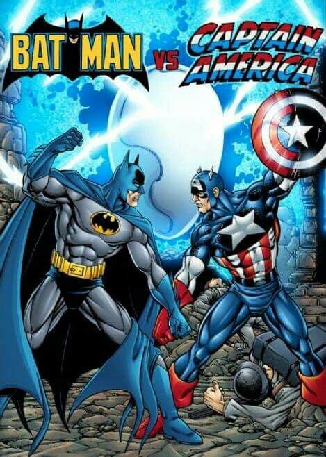 Bats Vs Cap Dc Comics Vs Marvel Arte Dc Comics Marvel Comic Universe