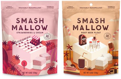 Owen Davey - Smashmallow Flavours on Behance | Food packaging design, Root beer float, Flavors