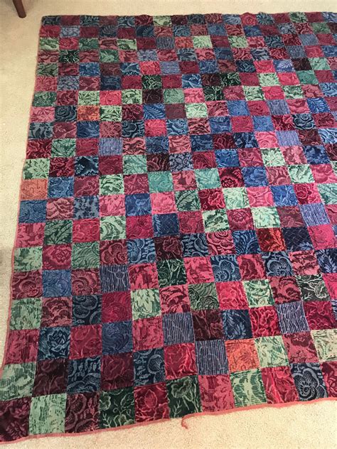 Vintage Chenille Quilt 81x72 This Weighty Quilt Is Made Of Etsy