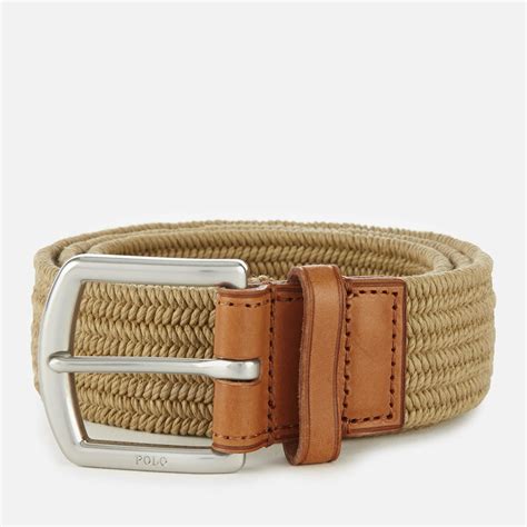 Polo Ralph Lauren Braided Fabric Stretch Belt In Brown For Men Save