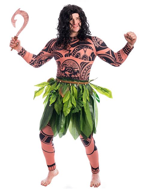 Moana And Maui Costume Adults Vlr Eng Br