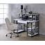 Home Office Computer Desk White AMIEL 92879 Acme Modern Industrial 