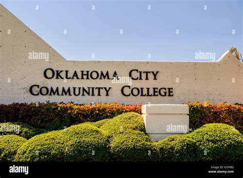 The Entrance Sign To Oklahoma City Community College Occc In Stock