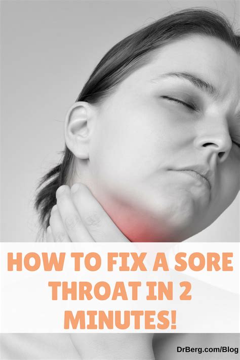 How To Fix A Sore Throat Within 2 Minutes Sore Throat Remedies Sore