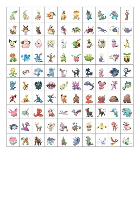 All Johto Pokemon