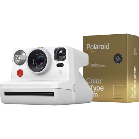 Polaroid Now Instant Film Camera Bundle With Golden T Box