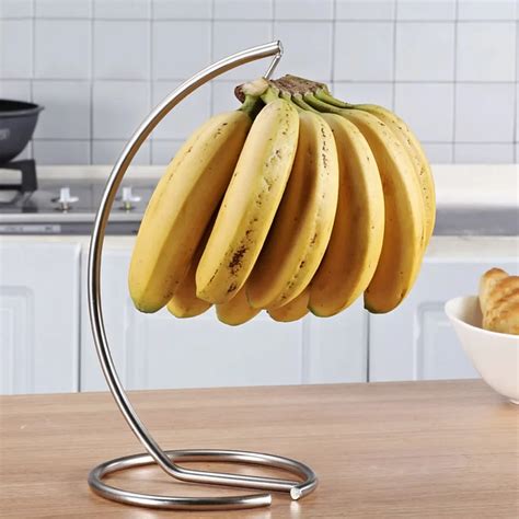 Metal Art Banana Hanger Racks Fruit Displaying Storage Hook Holder