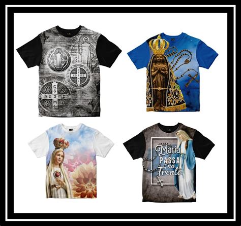 Camisetas Religiosas Kit Com 4 Peças A Escolher Mercado Livre