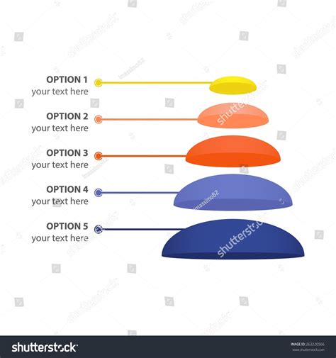 Vector Infographic Sales Marketing Pyramid Isolated Stock Vector