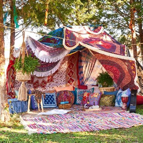 Hello Sunday 💓💓💓 Bohemian Garden Boho Tent Festival Camping