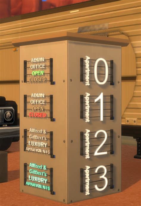 Smb Apartment Sign By Shadowwalker777 The Sims 4 Catalog