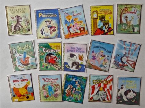 16 Vintage Disney Little Golden Books Childrens Book Etsy Little