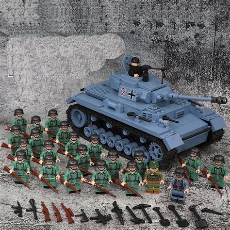 Ww2 German Tanks Infantry Soldiers Compatible Lego German Soldiers