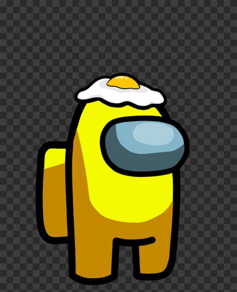 Hd Yellow Among Us Crewmate Character With Egg Png Citypng