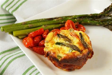 Mini Crustless Quiches With Asparagus And Oven Dried Tomatoes Jamie