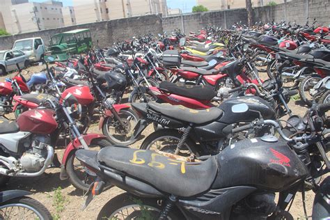 detran promove leilão de motos e carros apreendidos