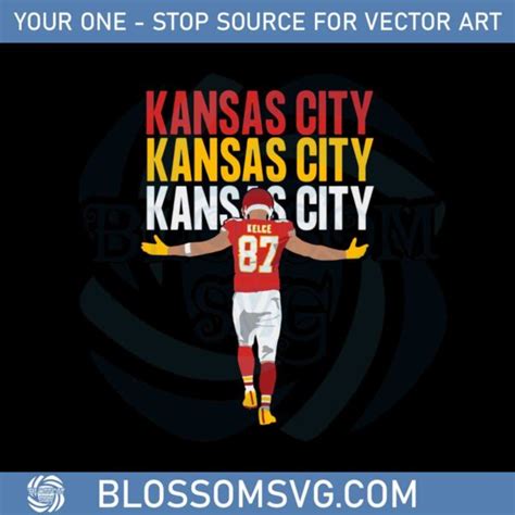Travis Kelce 87 Svg Kansas City Chiefs Football Svg