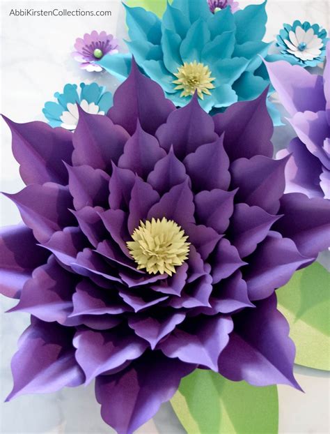 Large Paper Flowers Giant Paper Flowers Backdrop Paper Etsy Paper