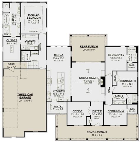 House Plan 041 00179 Modern Farmhouse Plan 2926 Square Feet 4 5