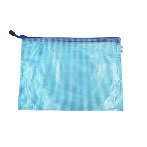 Vip Mesh Zipper Bag Blue A4 Ntuc Fairprice