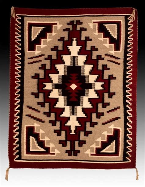 Native American Navajo Hand Woven Ganado Wool Rug By Leann Etsy