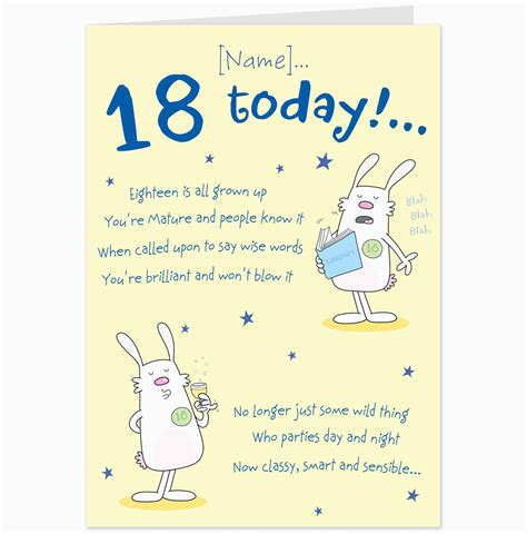Free Printable Funny 18th Birthday Cards