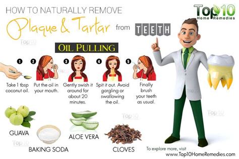 First, the cleaning of the teeth is performed, and then, a solution is prepared. How to Naturally Remove Plaque and Tartar from Teeth | Top ...