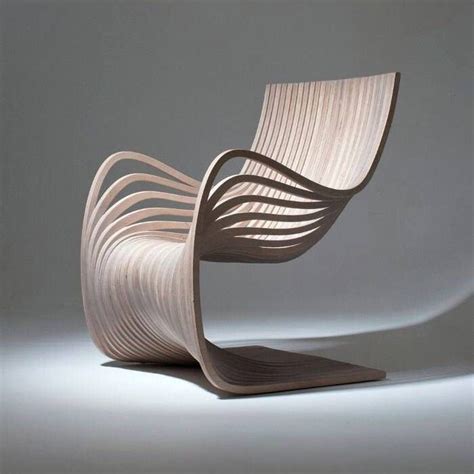 Wooden Chair Showing Movement And Material Conscious Design Furniture