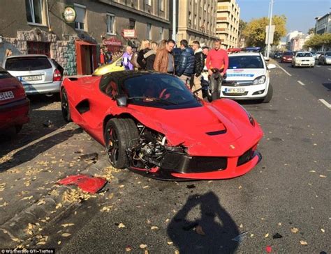 Unlucky Driver Crashes His Laferrari Moments After Leaving The