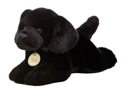 Plush animal skin, bag of fluff stuffing, fabric wishing heart insert, birth certificate, super cute nylon 16 shadow the black labrador kit with. 11" Aurora Plush Black Labrador Lab Puppy Dog Miyoni ...