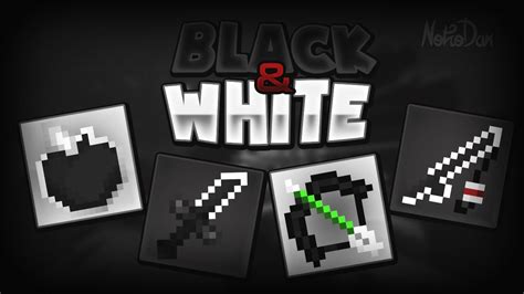 Minecraft Pvp Texture Pack Nightmare Black And White Pack Youtube