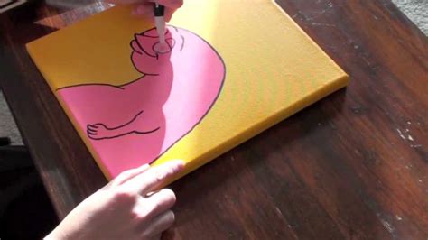 Drawing With Posca Markers On Canvas Youtube