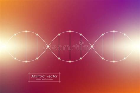 Dna Spiral System Science And Technology Illustration Stock