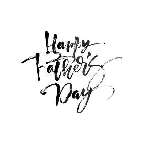 Happy Fathers Day Vector Lettering Background Happy Fathers Day
