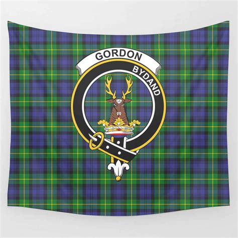 Scottish Gordon Clan Crest Tartan Tapestry