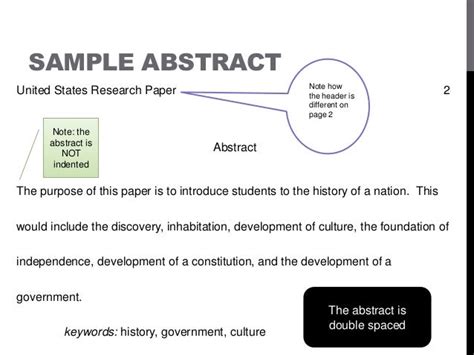 🎉 Apa Format Abstract Example Paper How To Write An Abstract In Apa