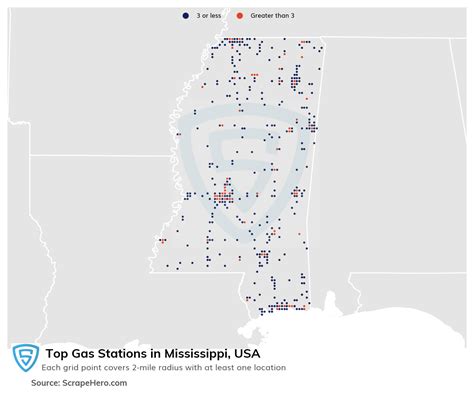 10 Largest Gas Stations In Mississippi In 2024 Based On Locations