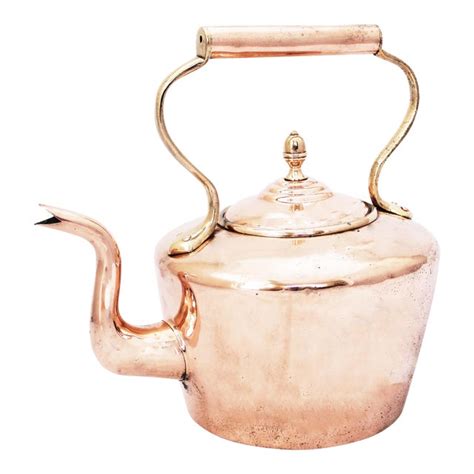 1880 Antique English Copper Large Tea Kettle Chairish
