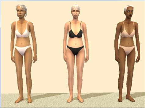 Mod The Sims Default Replacement Bg Underwear For Adult And Elder Females