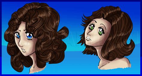 How To Draw Curly Hair Anime Style Step By Step Drawing Guide By