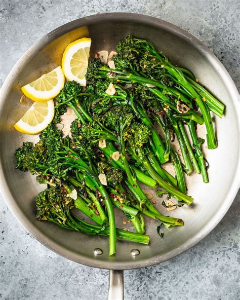 Easy 10 Minute Garlic Broccolini Recipe Healthy Side Dishes Side