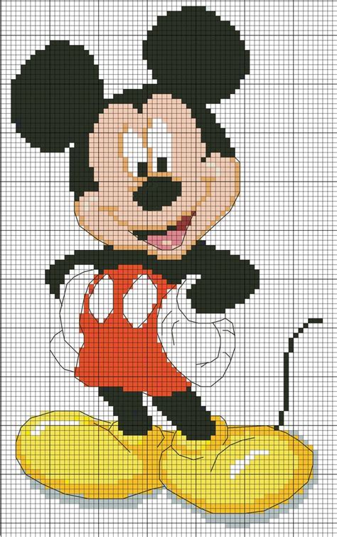 Image Result For Mickey Mouse Pixel Art Punto De Cruz