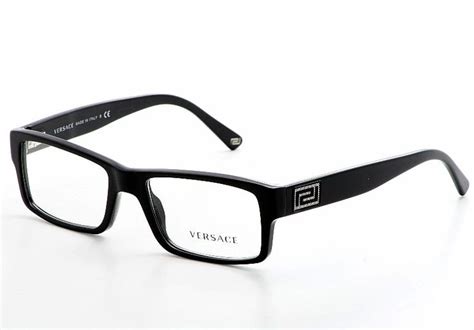 New Versace Plastic Men Eyeglasses Frames Black 3141 Gb1 55mm 17 140