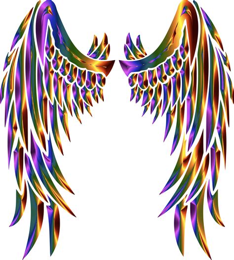 Golden Angel Wings Clip Art Transparent
