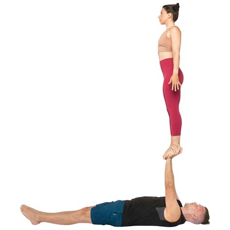 Acroyoga Pose Foot To Hand Extended Foot To Hand Long Arm Foot To