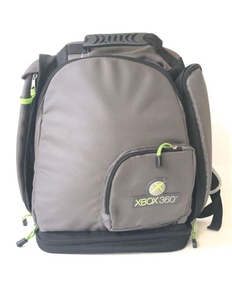 Xbox 360 Backpack Console Accessories Gray Black Ebay