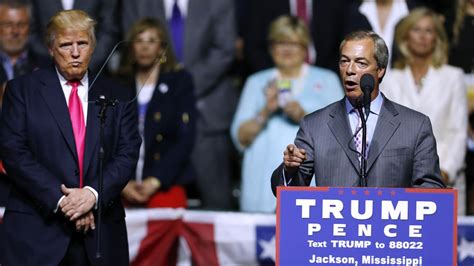Nigel Farage Addresses Crowd At Donald Trump Rally