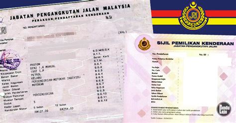 Kalau tak, memang tak boleh tukar nama. JPJ Perkenal Sijil Pemilikan Kenderaan (VOC) Ganti Geran ...