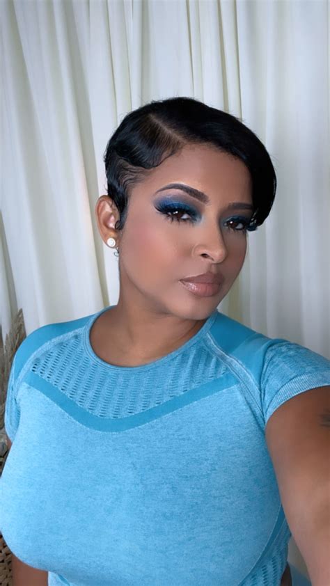 Short Pixie Swoop|Pixie Bang | Short sassy hair, Short shaved